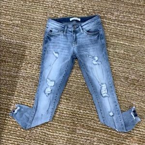 KanCan Distressed Low Rise Jeans New without tags